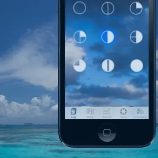 iPhone con la pantalla de selección de nubosidad